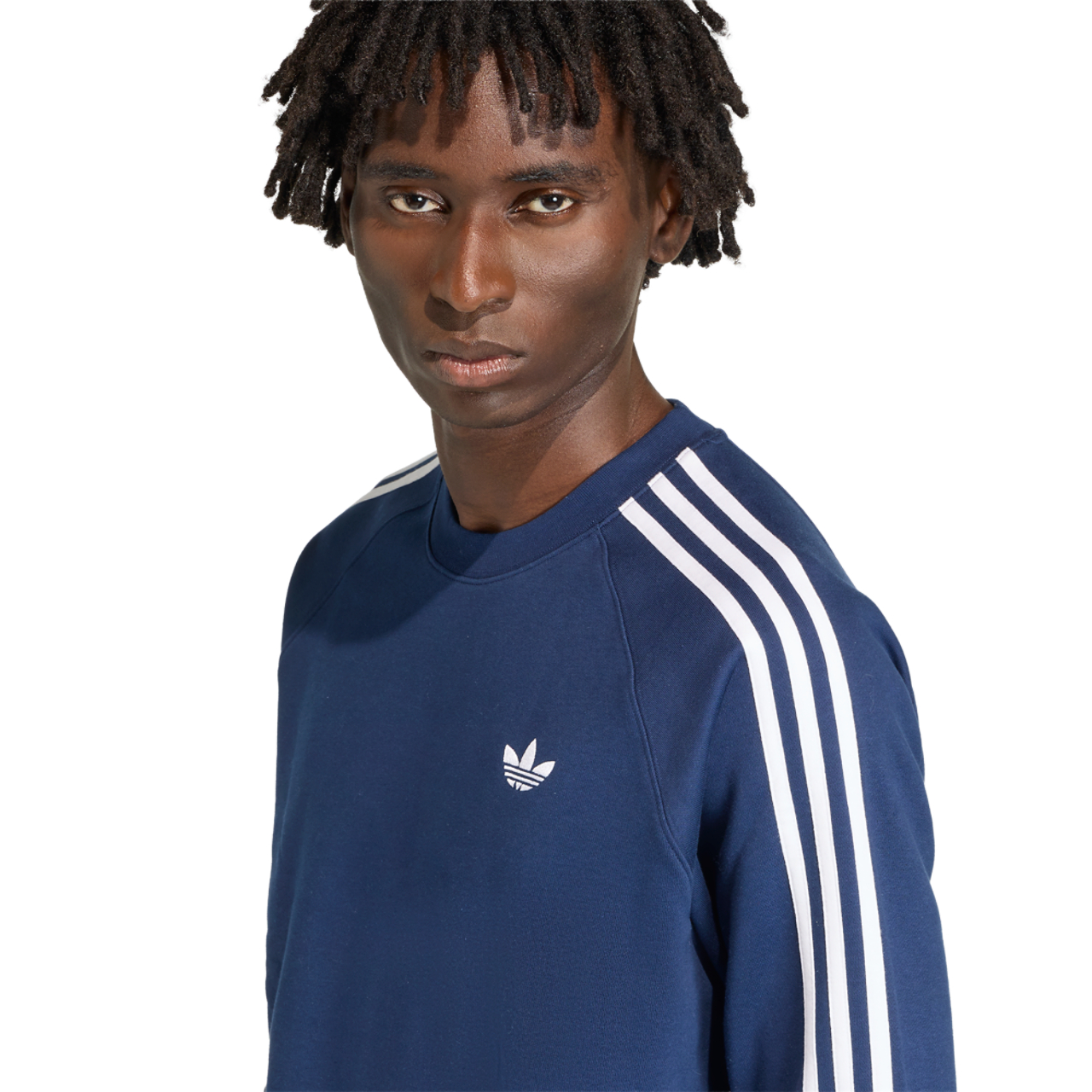 adidas Originals 3-Stripes Crew Image 4 of 6. Tap to open photo gallery.