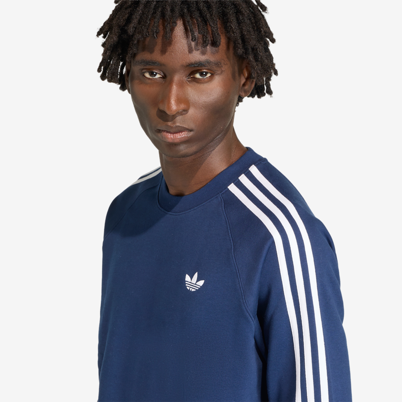 adidas Originals 3-Stripes Crew Image 4 of 6. Tap to open photo gallery.