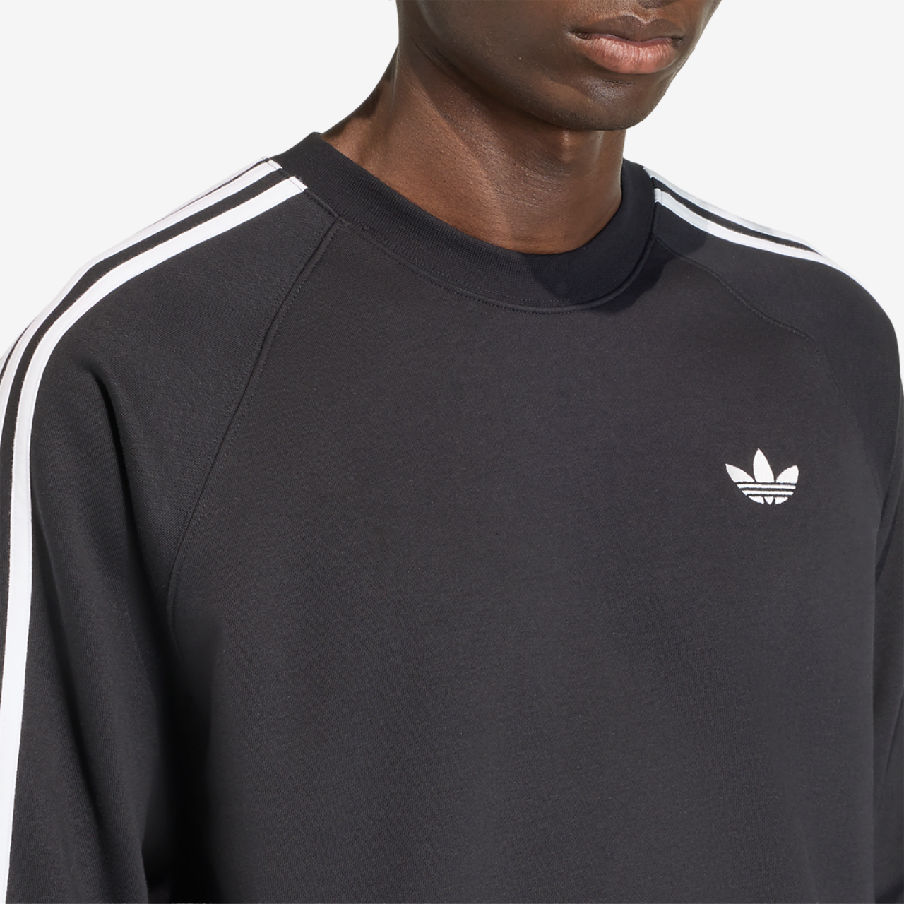 adidas Originals 3-Stripes Crew Image 4 of 6. Tap to open photo gallery.