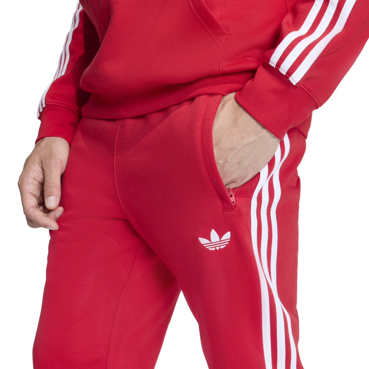 adidas Originals adicolor 3-Stripes Sweat Pants Image 4 of 6. Tap to open photo gallery.