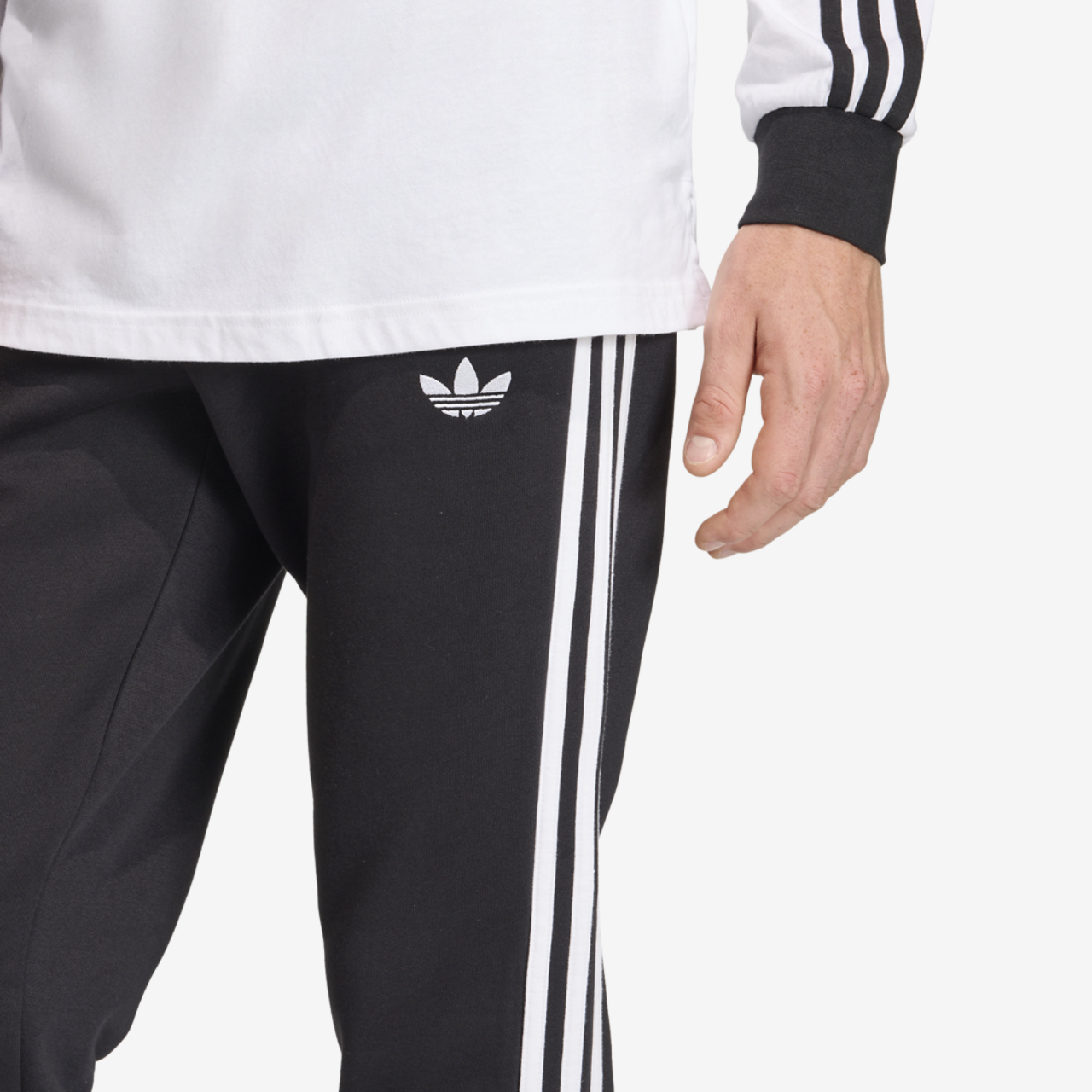 adidas Originals adicolor 3-Stripes Sweat Pants Image 5 of 7. Tap to open photo gallery.