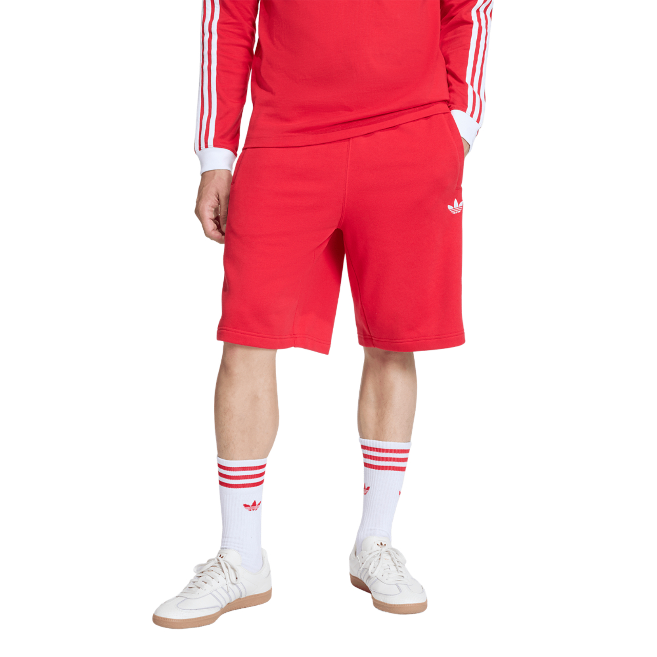 adidas Originals adicolor 3-Stripes Shorts Image 1 of 6. Tap to open photo gallery.