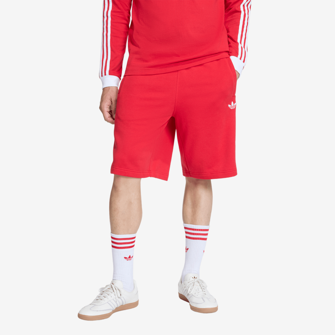 adidas Originals adicolor 3-Stripes Shorts Image 1 of 6. Tap to open photo gallery.