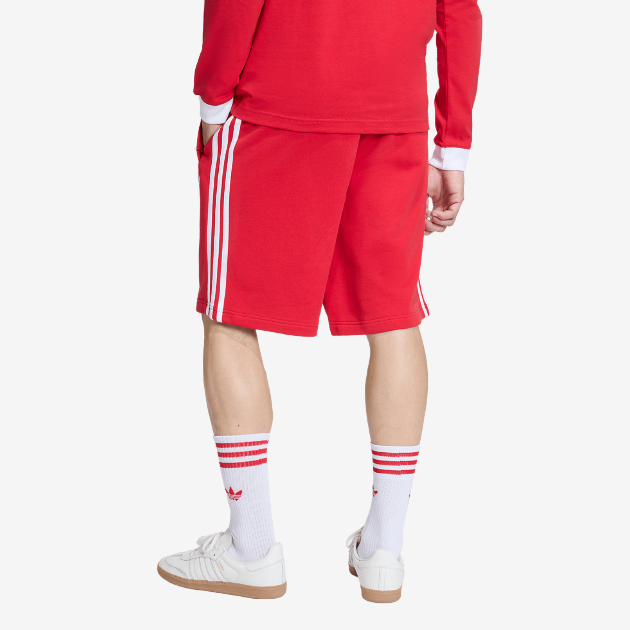 adidas Originals adicolor 3-Stripes Shorts Image 2 of 6. Tap to open photo gallery.