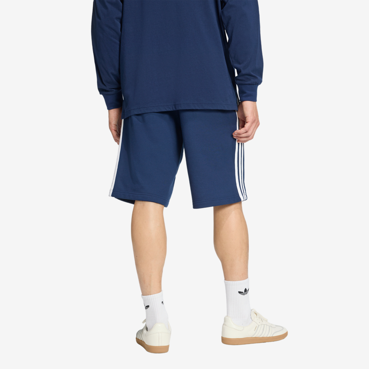 adidas Originals adicolor 3-Stripes Shorts Image 2 of 6. Tap to open photo gallery.