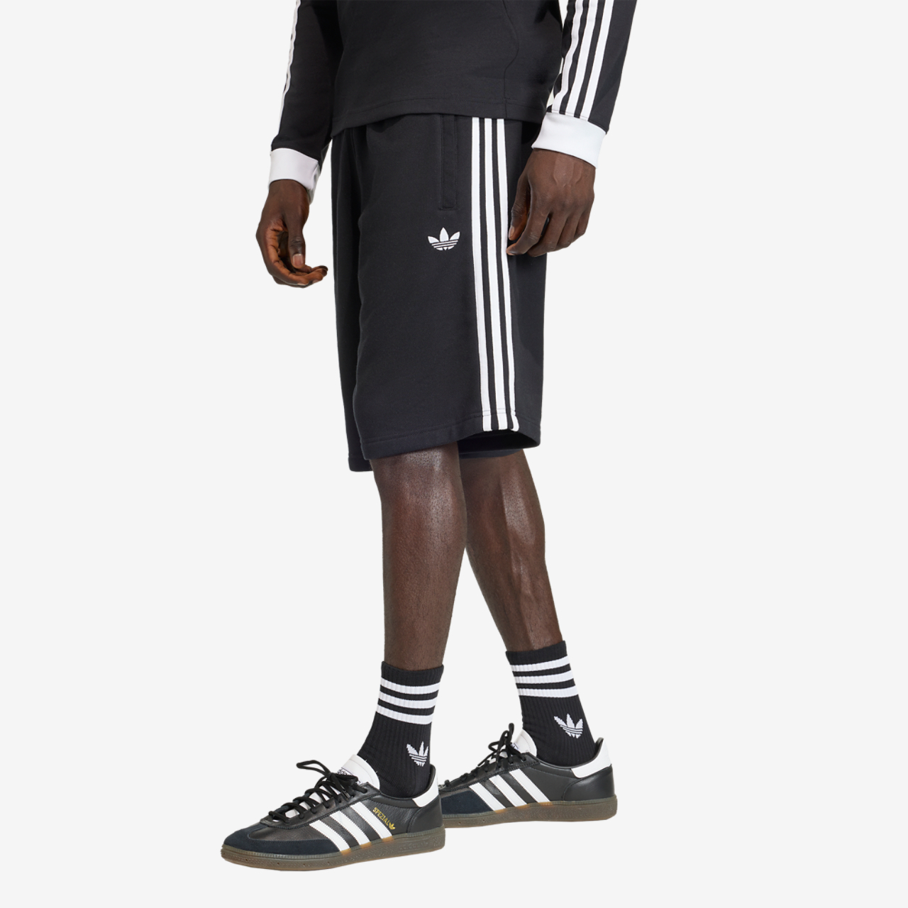 adidas Originals adicolor 3-Stripes Shorts Image 1 of 7. Tap to open photo gallery.