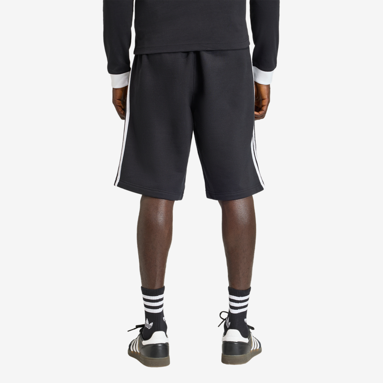 adidas Originals adicolor 3-Stripes Shorts Image 3 of 7. Tap to open photo gallery.