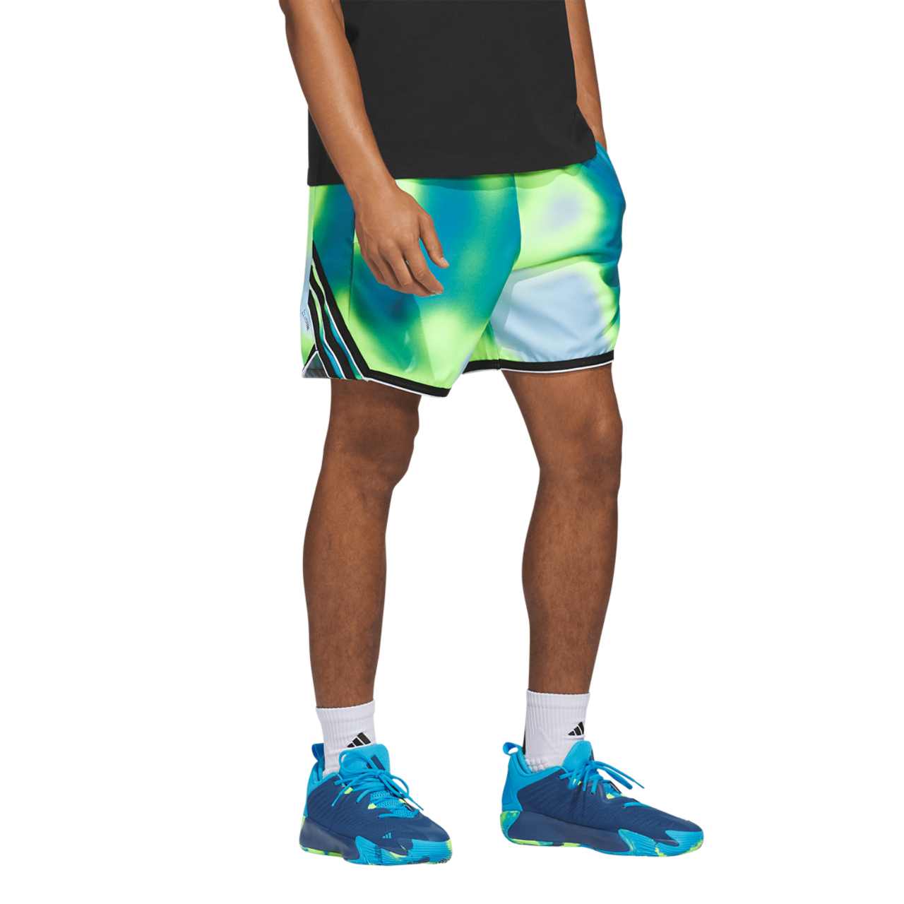 adidas Crazy Lite Allover Print Shorts Image 1 of 6. Tap to open photo gallery.
