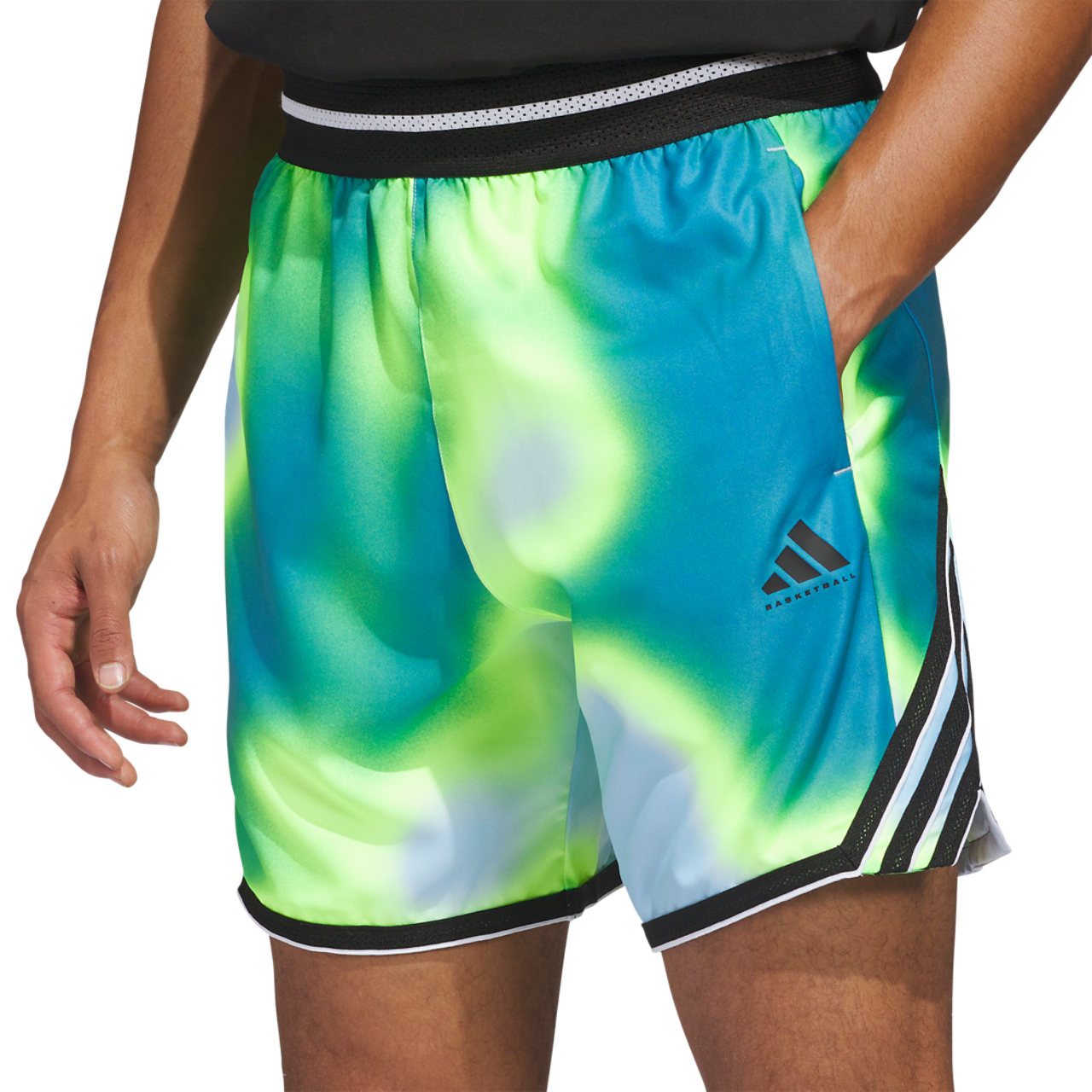 adidas Crazy Lite Allover Print Shorts Image 3 of 6. Tap to open photo gallery.