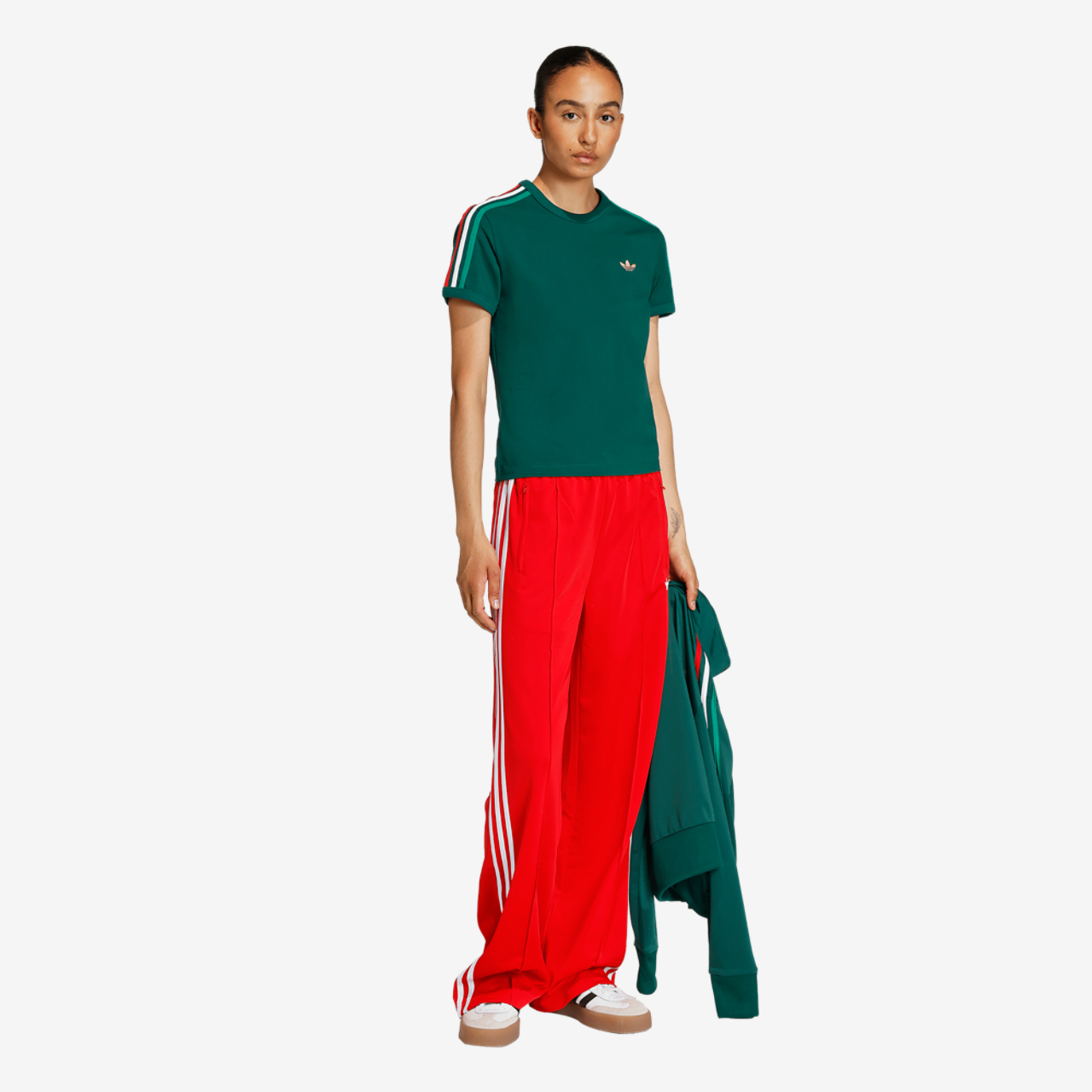 adidas Originals 3-Stripes Slim T-Shirt Image 5 of 6. Tap to open photo gallery.