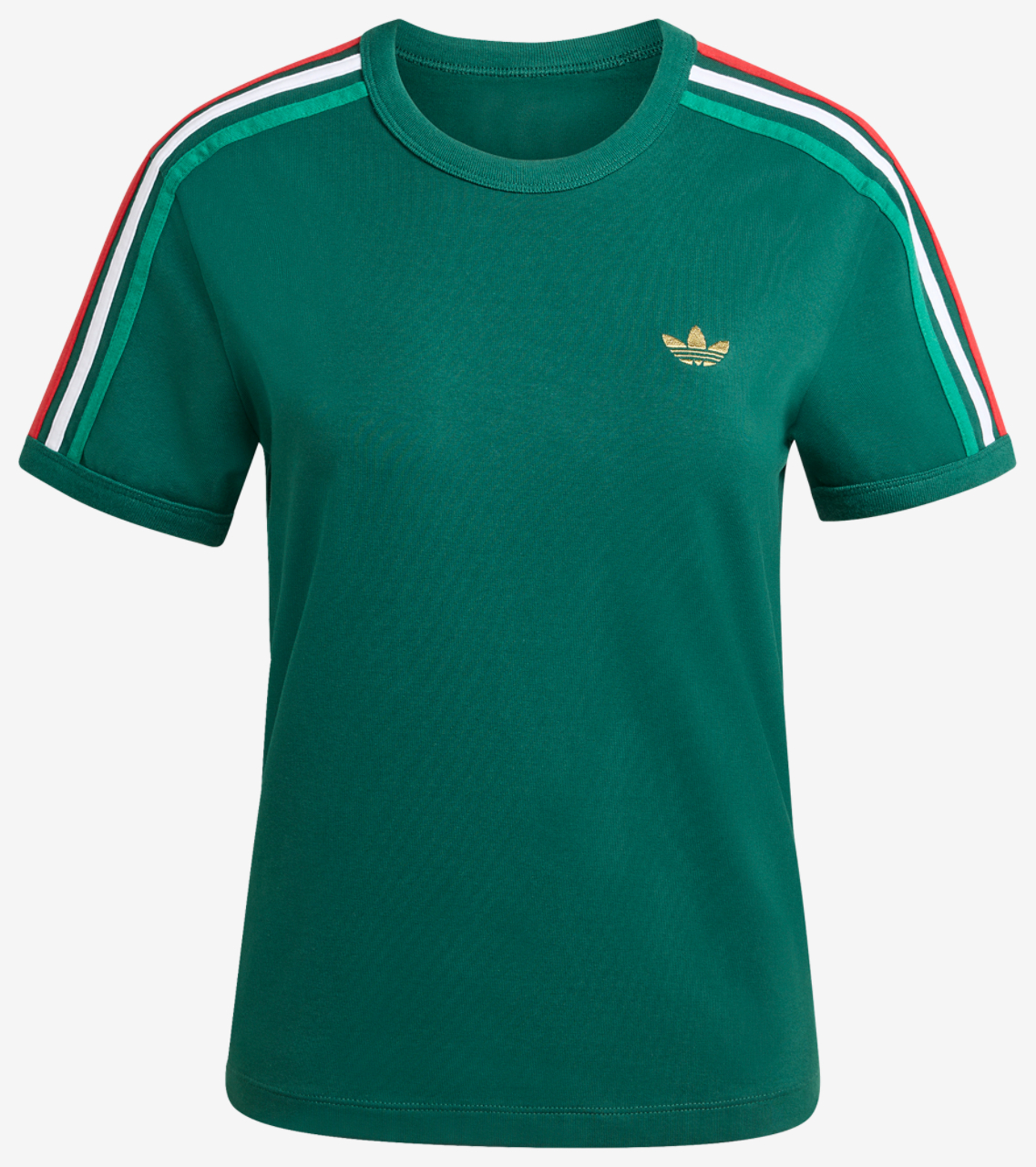 adidas Originals 3-Stripes Slim T-Shirt Image 6 of 6. Tap to open photo gallery.