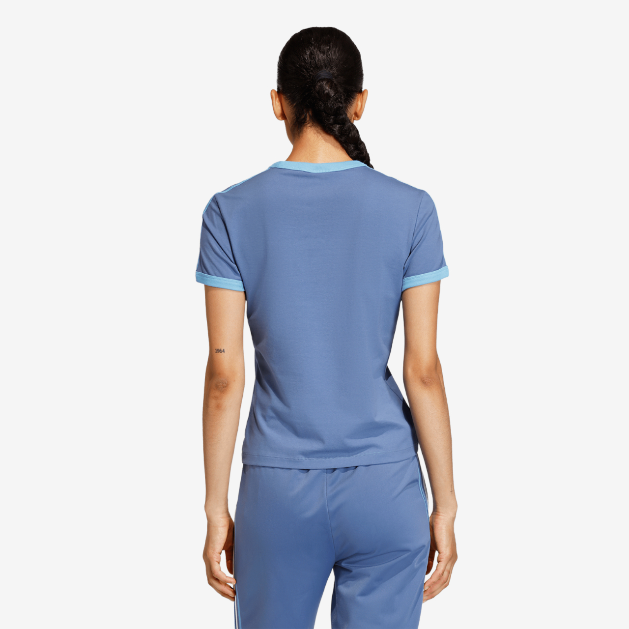 adidas Originals 3-Stripes Slim T-Shirt Image 2 of 6. Tap to open photo gallery.