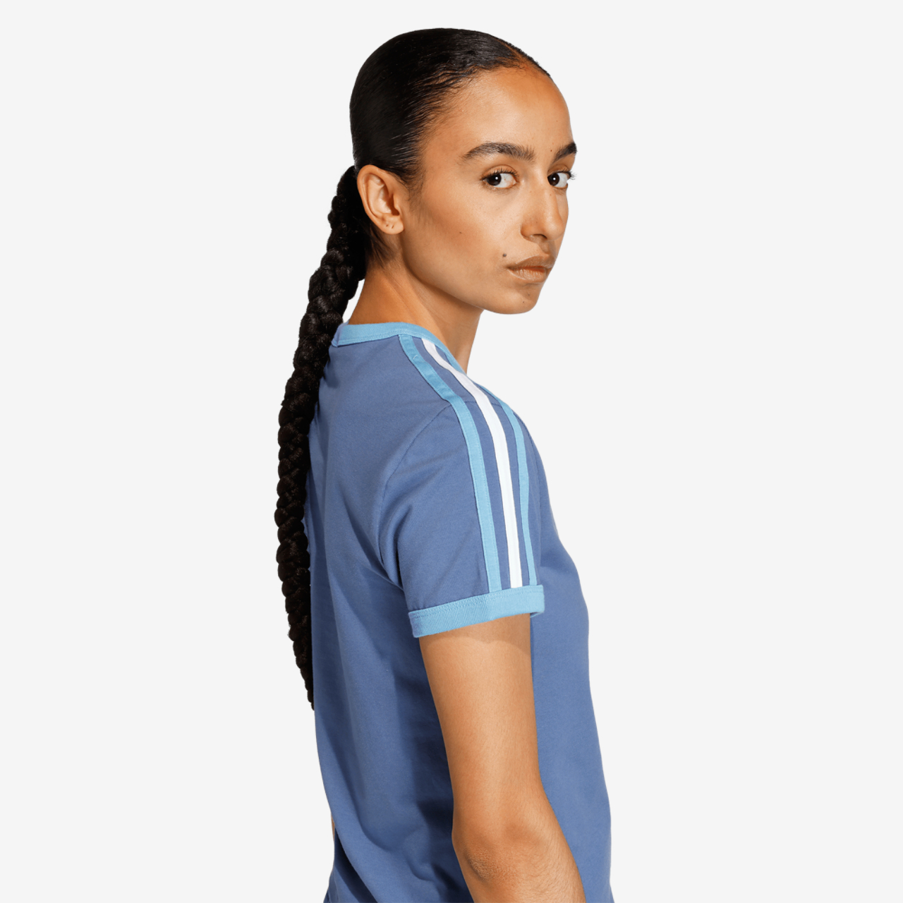 adidas Originals 3-Stripes Slim T-Shirt Image 3 of 6. Tap to open photo gallery.