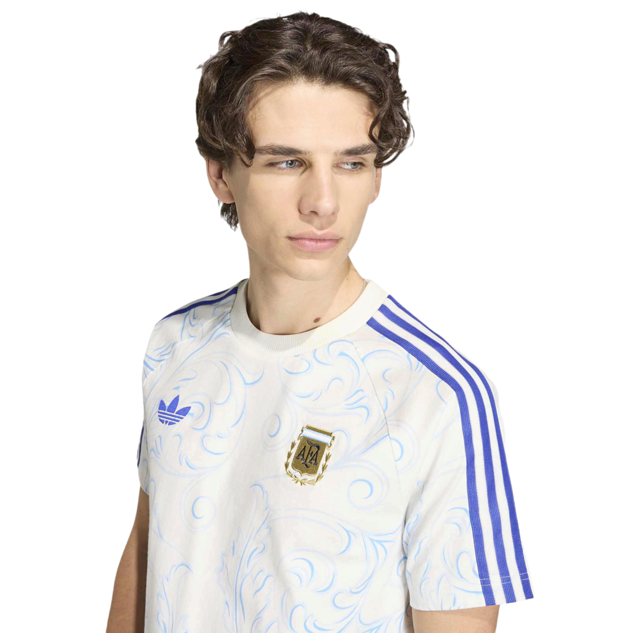 adidas Argentina 3S OG T-Shirt Image 3 of 6. Tap to open photo gallery.
