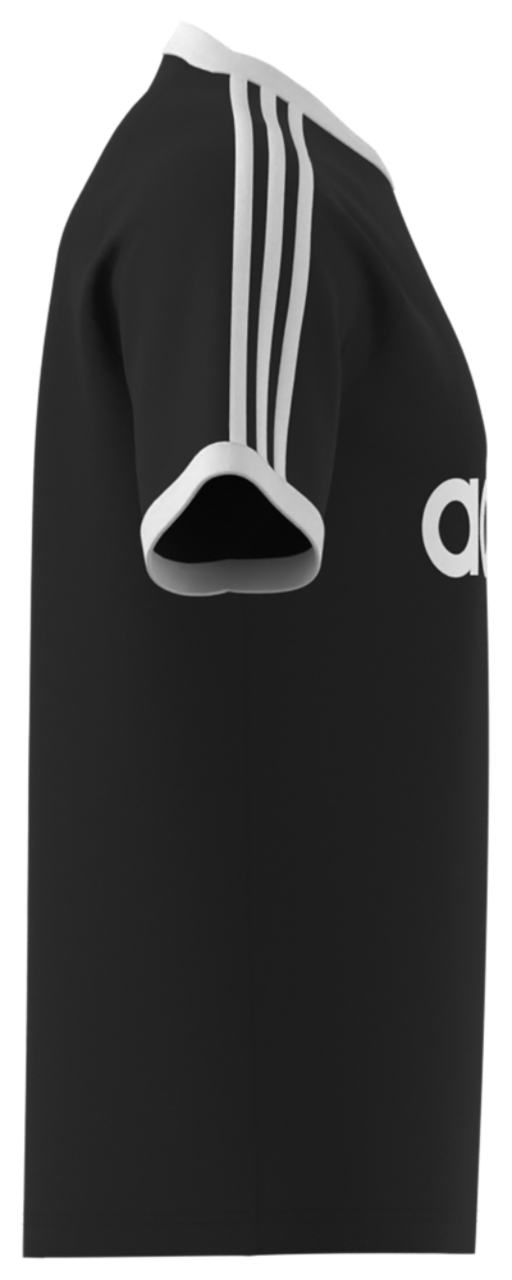 adidas 3-Stripes Slim Ringer T-Shirt Image 4 of 4. Tap to open photo gallery.