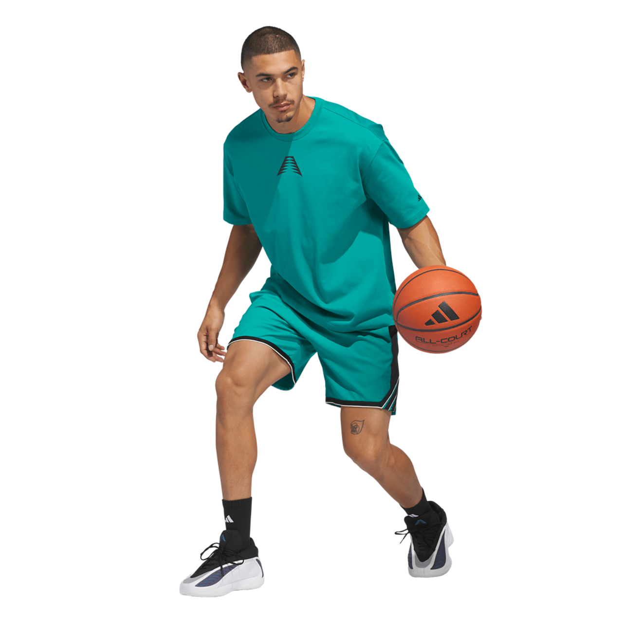 adidas Anthony Edwards Believe That T-Shirt Image 5 of 6. Tap to open photo gallery.