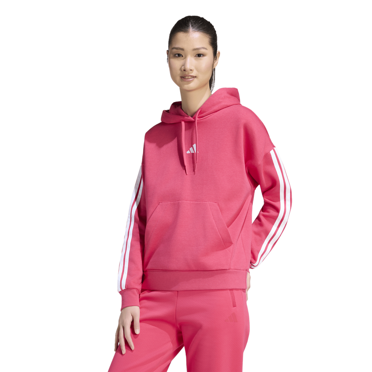 adidas Essentials 3-Stripes Fleece Hoodie - Women's | Foot Locker