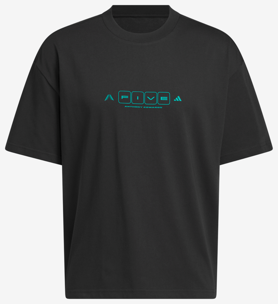 adidas Anthony Edwards World Of 5 T-Shirt Image 6 of 6. Tap to open photo gallery.