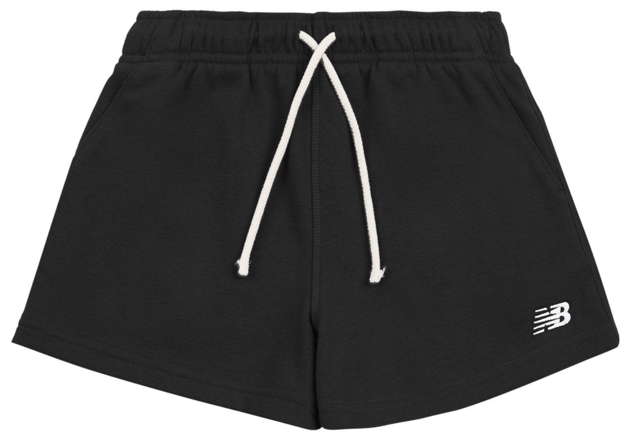 New Balance French Terry Small Logo Shorts Image 5 of 7. Tap to open photo gallery.