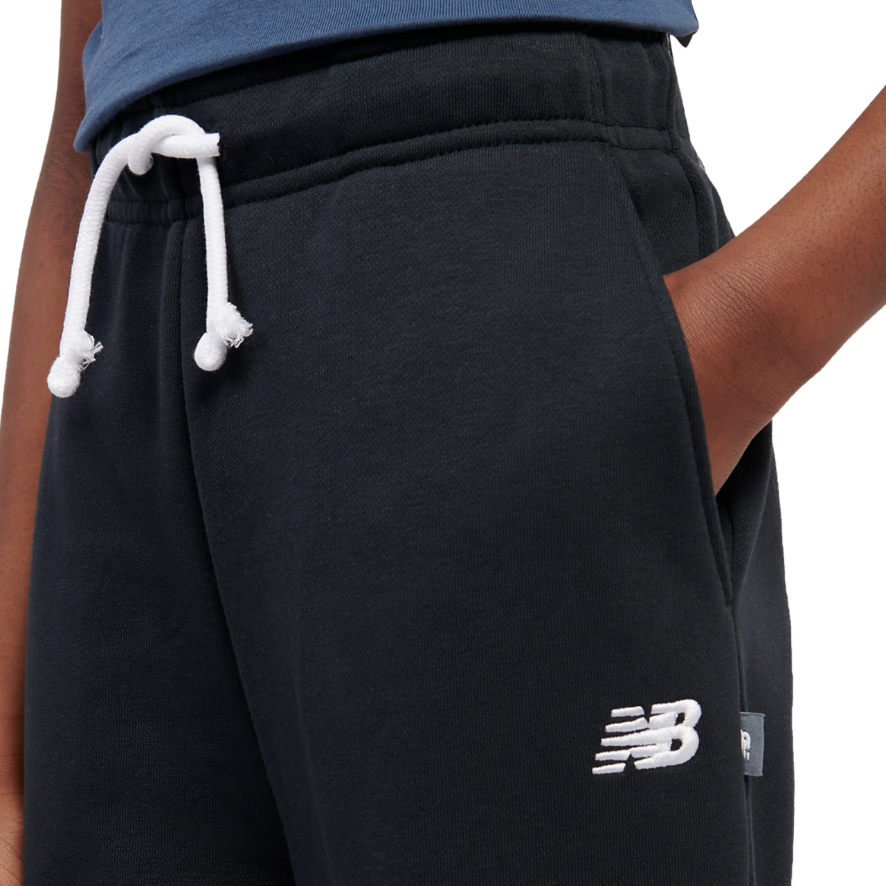 New Balance French Terry Wide Leg Pant Image 4 of 8. Tap to open photo gallery.