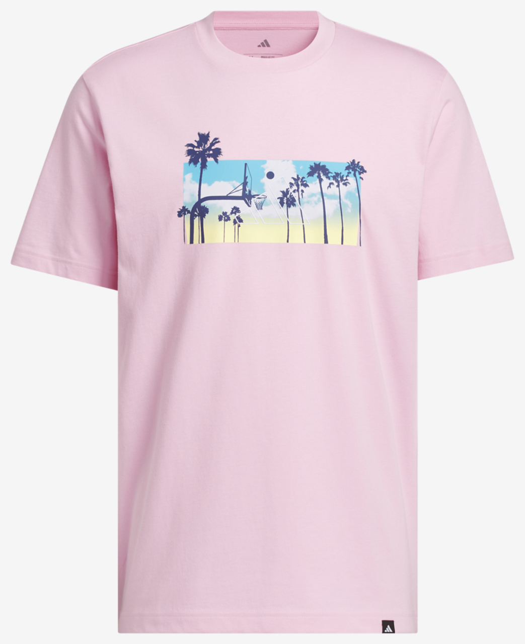 adidas Summer Sunset Graphic T-Shirt Image 6 of 6. Tap to open photo gallery.