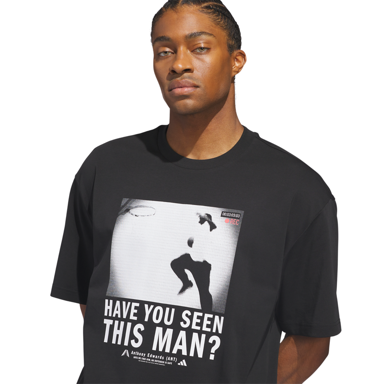 adidas Anthony Edwards Action T-Shirt Image 3 of 6. Tap to open photo gallery.