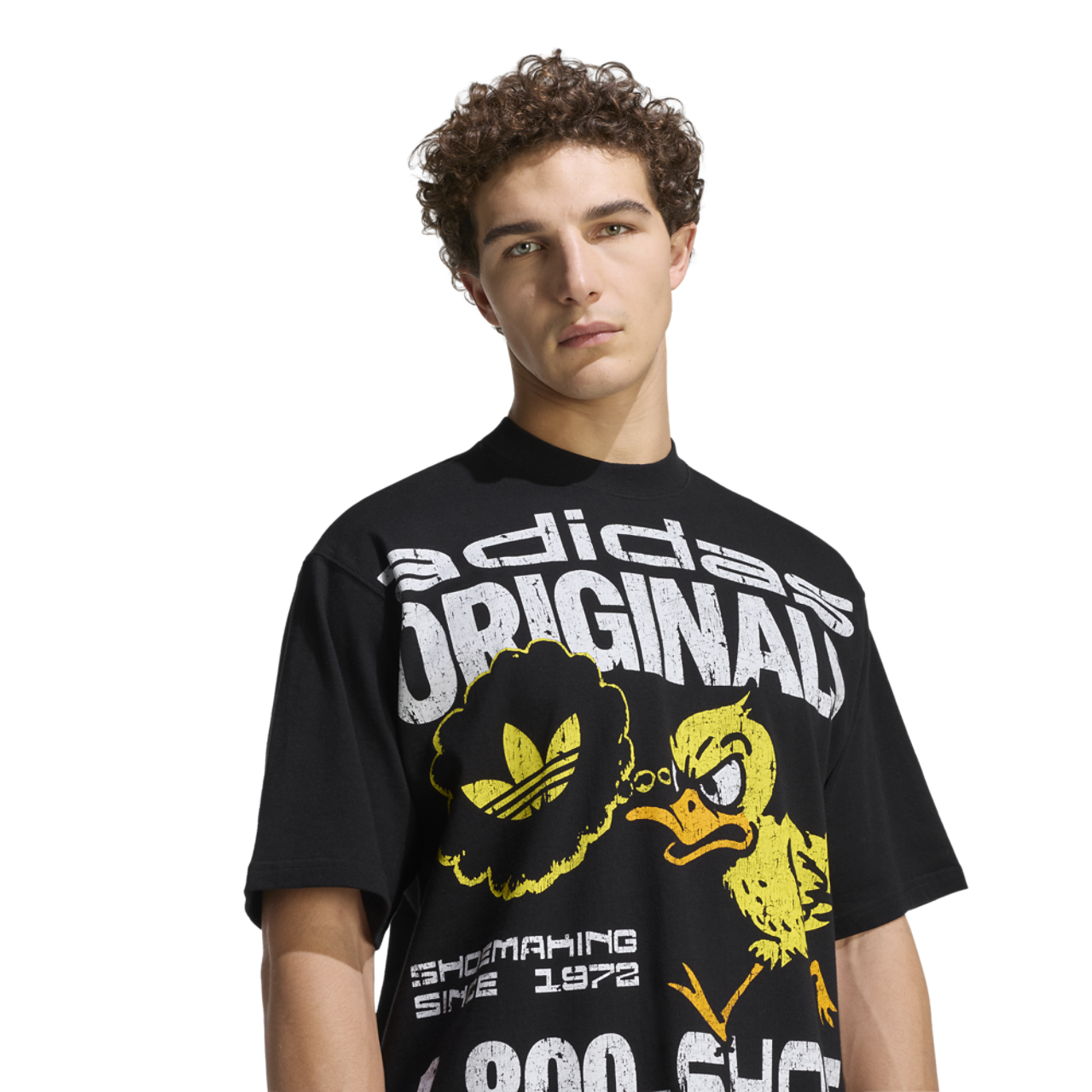 adidas Duck Graphic T-Shirt Image 3 of 5. Tap to open photo gallery.