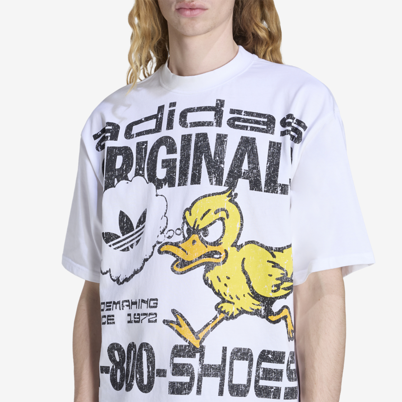adidas Duck Graphic T-Shirt Image 3 of 5. Tap to open photo gallery.