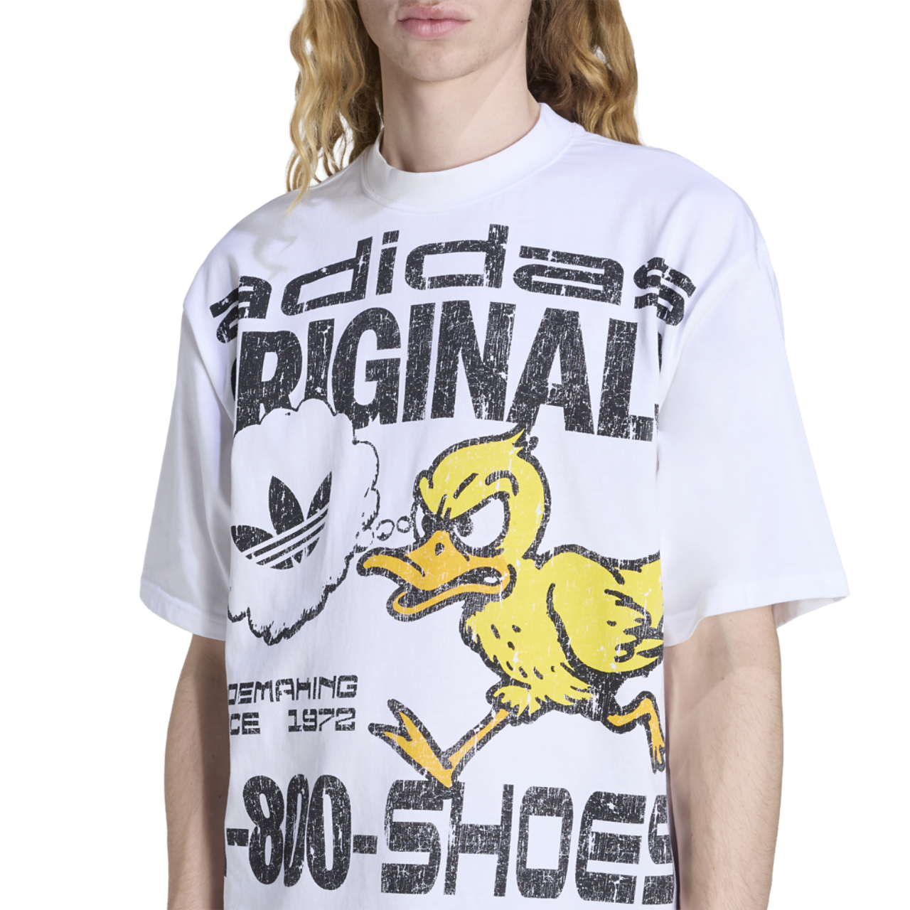 adidas Duck Graphic T-Shirt Image 3 of 5. Tap to open photo gallery.