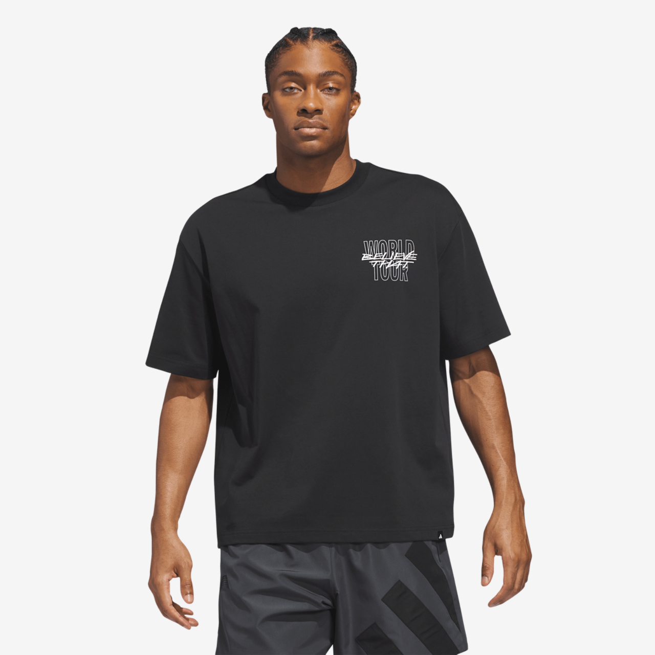 adidas Anthony Edwards ATL 2 World T-Shirt Image 1 of 6. Tap to open photo gallery.