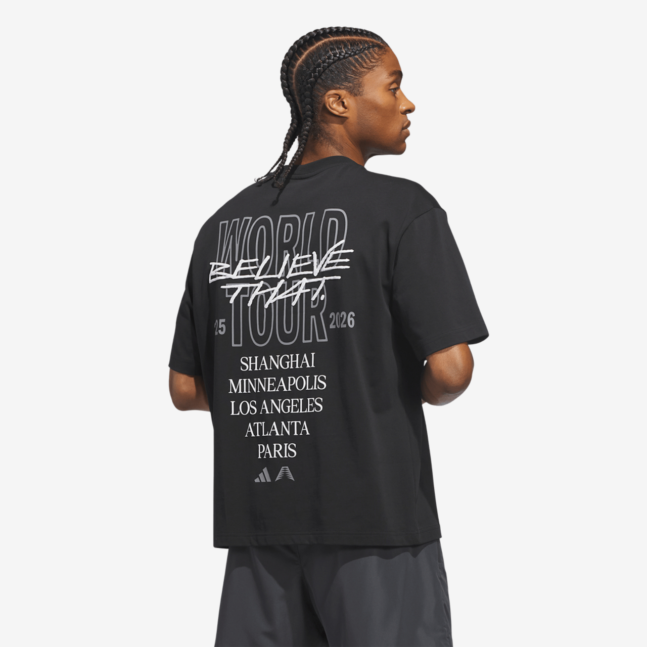 adidas Anthony Edwards ATL 2 World T-Shirt Image 2 of 6. Tap to open photo gallery.
