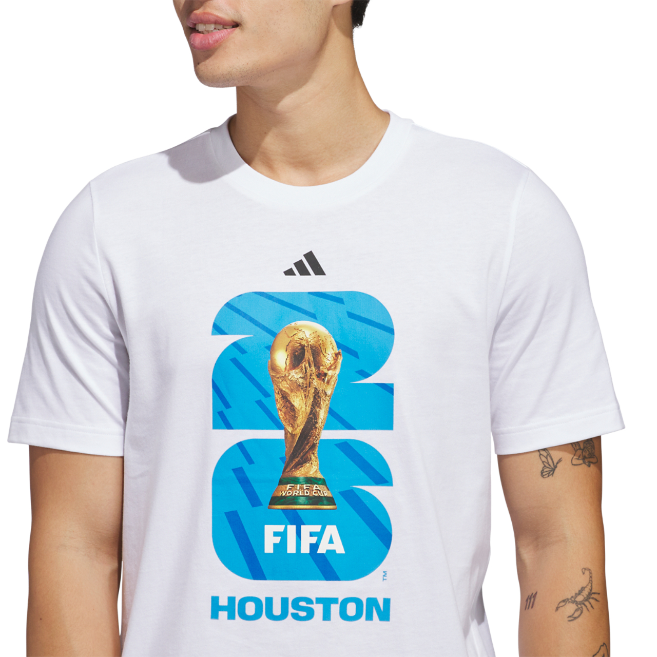 adidas Host City T-Shirt Image 3 of 6. Tap to open photo gallery.