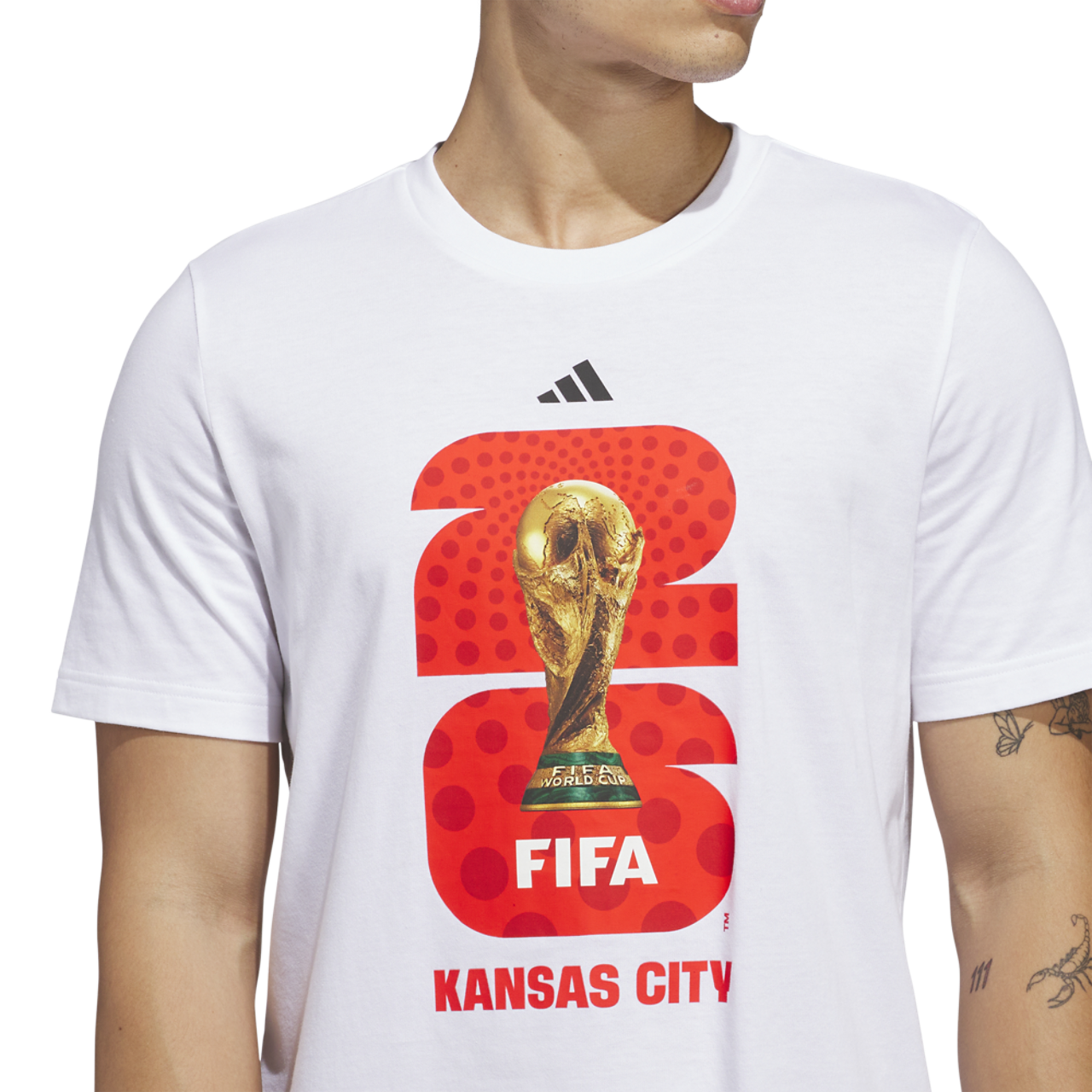 adidas Host City T-Shirt Image 3 of 6. Tap to open photo gallery.