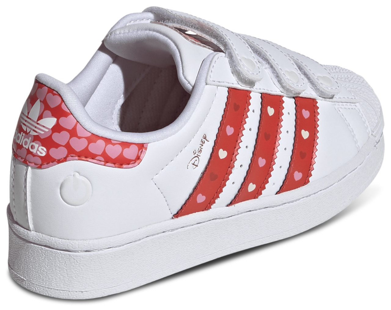 adidas Boys Originals x Disney Superstar II LED Lights - Shoes Core Black/Bright Red Size 03.0