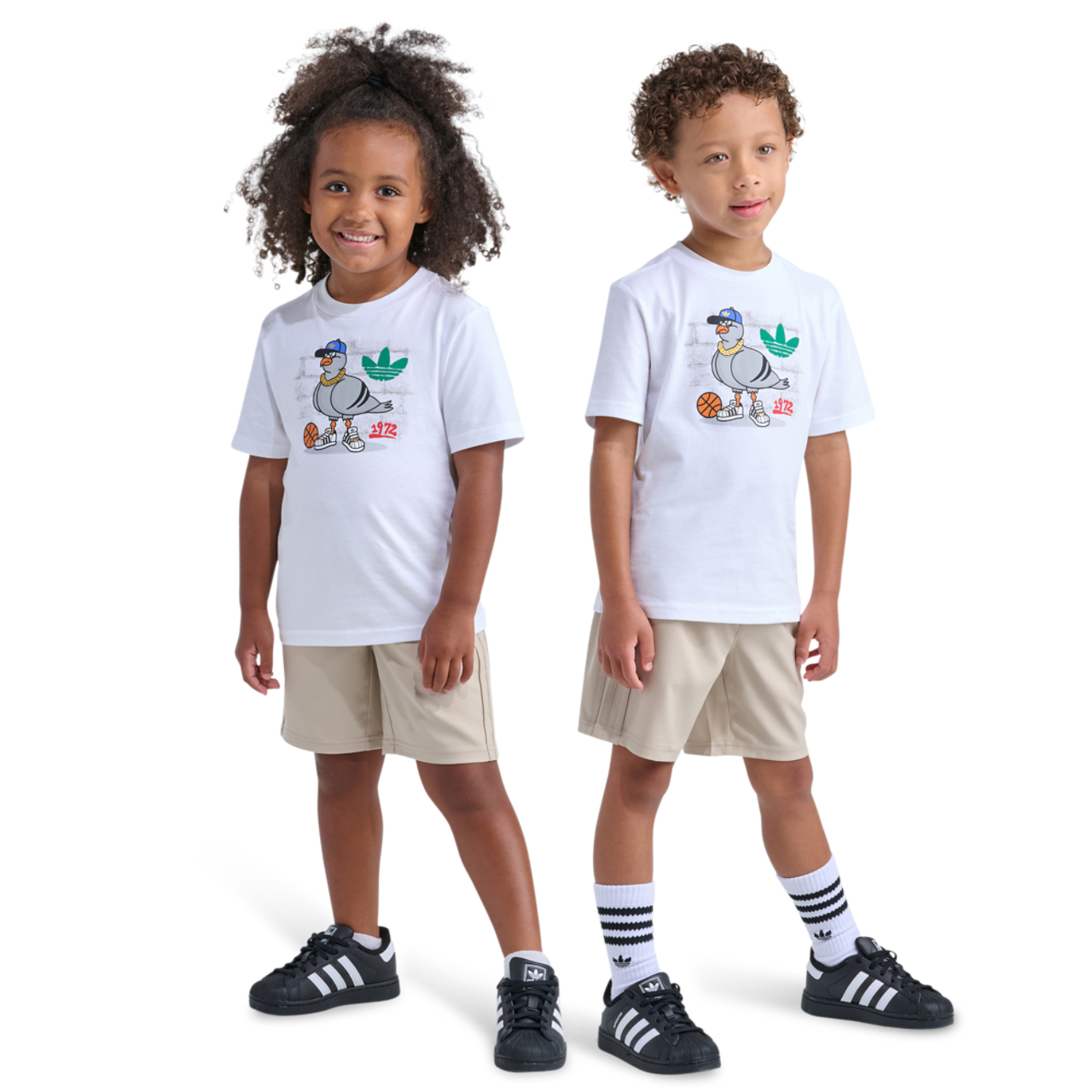 adidas 3 Stripe Woven Shorts & T-Shirt Set Image 5 of 6. Tap to open photo gallery.