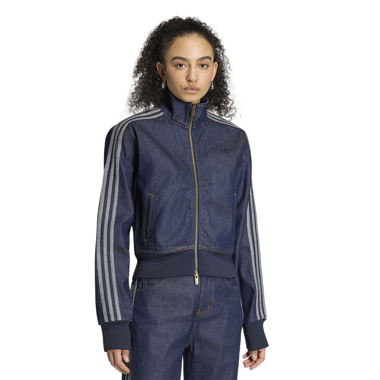 adidas FB Track Top Denim - Women's | Foot Locker