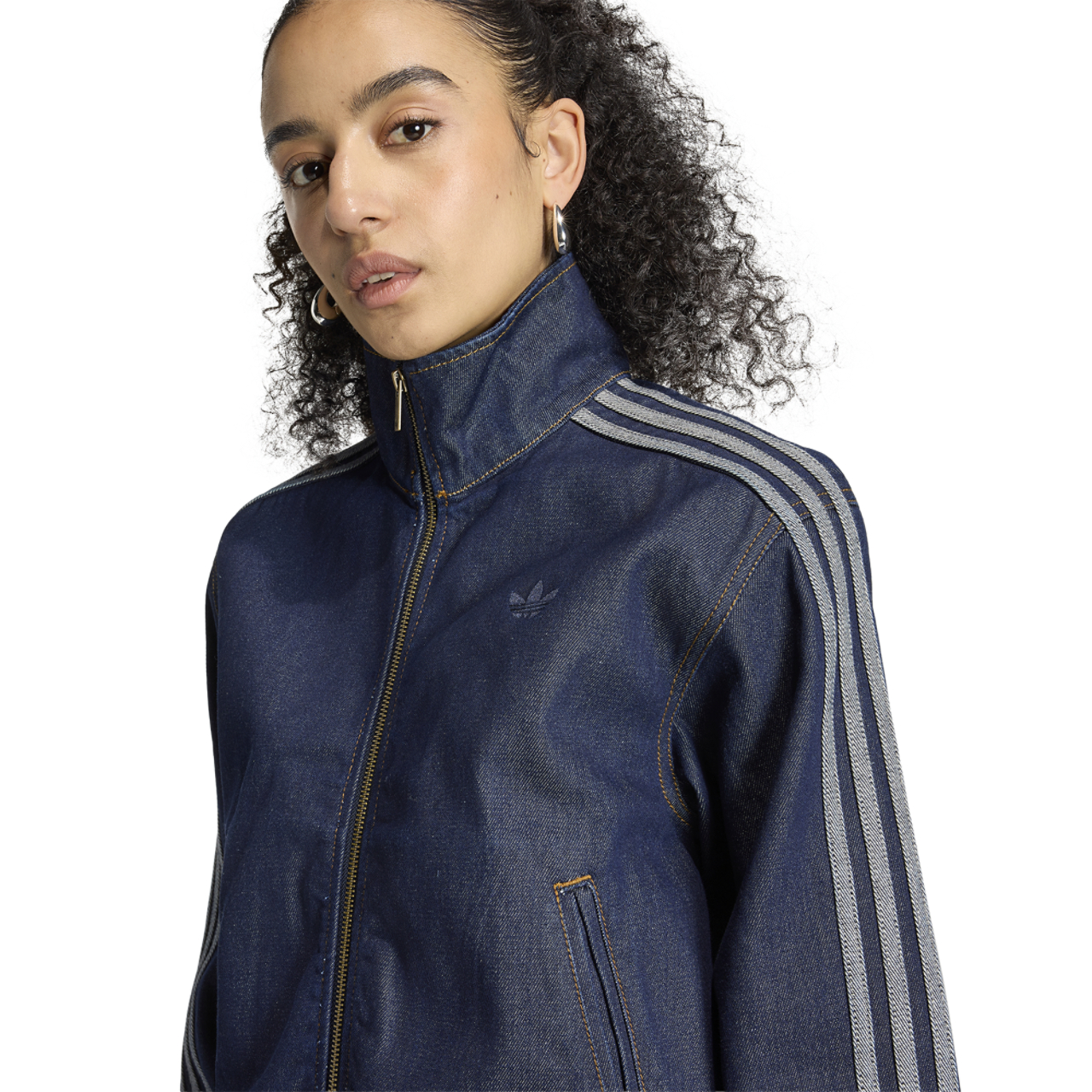 adidas FB Track Top Denim - Women's | Foot Locker