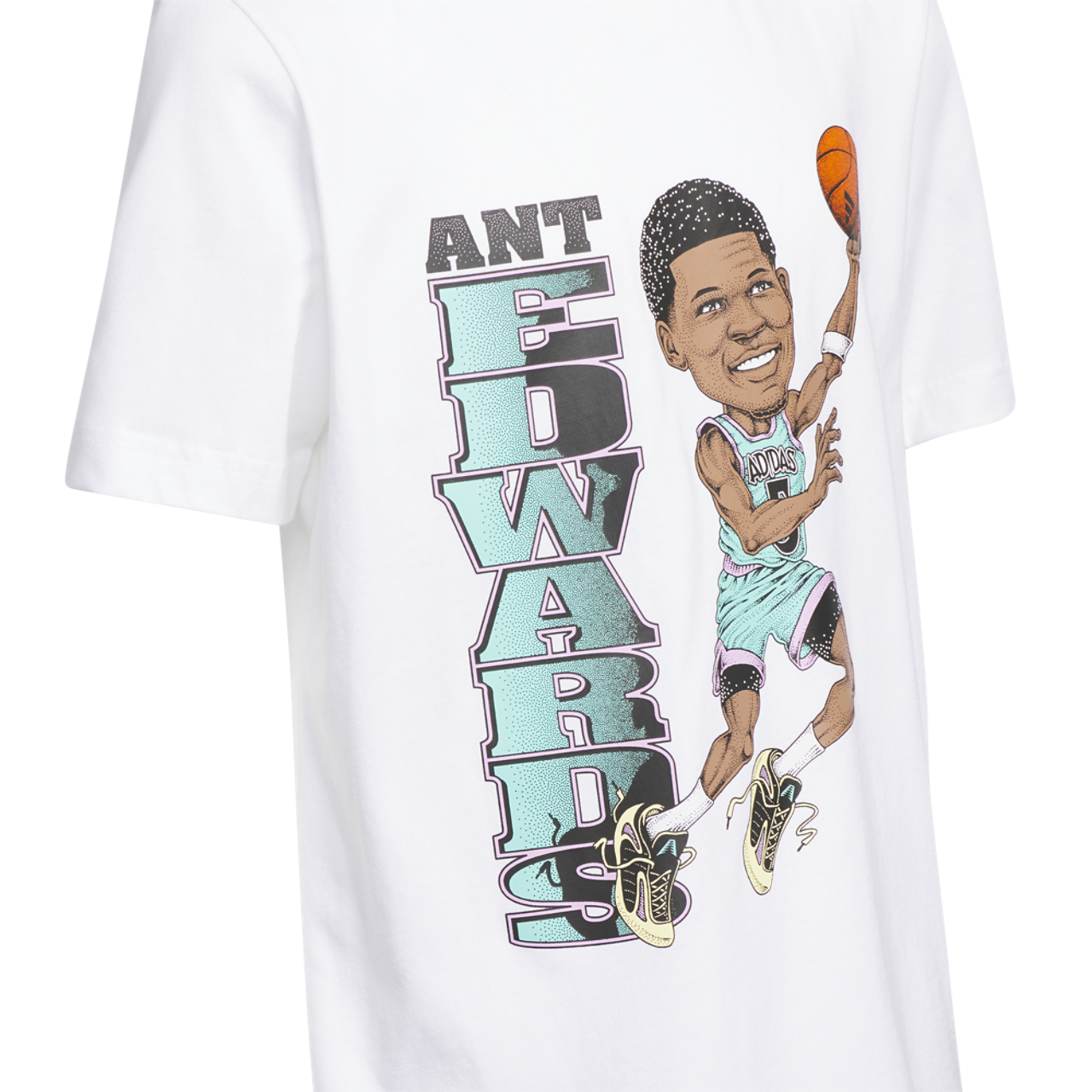 adidas Anthony Edwards Easter T-Shirt Image 3 of 4. Tap to open photo gallery.