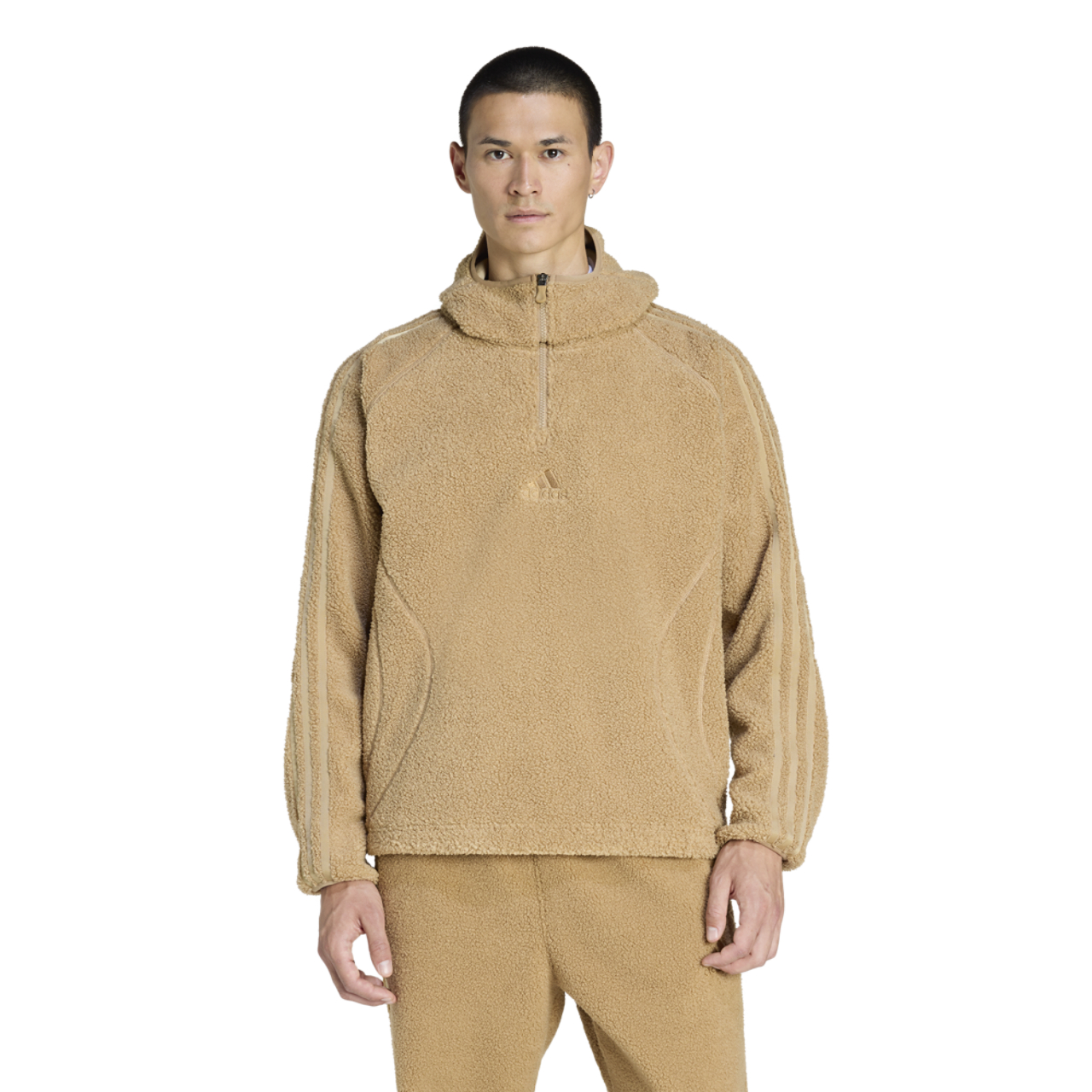 adidas Borg Fleece Quarter-Zip Hoodie - Men's | Foot Locker