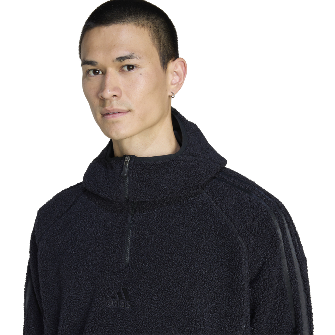 adidas Borg Fleece Quarter-Zip Hoodie - Men's | Foot Locker