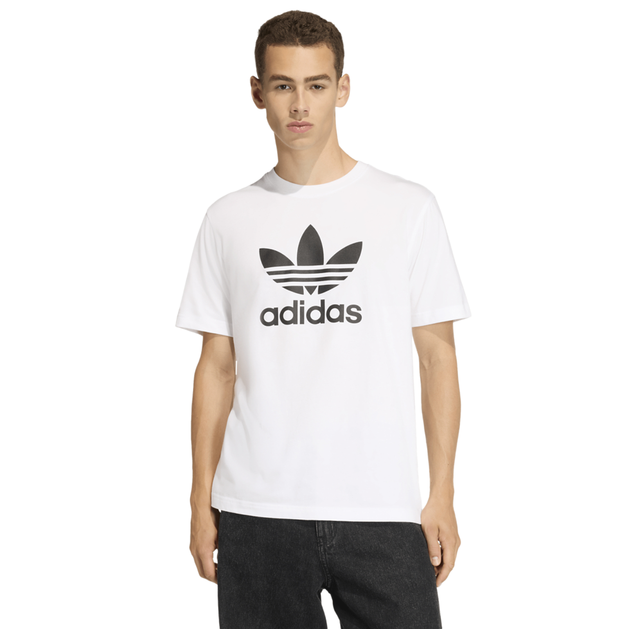 adidas Originals Trefoil Essentials T-Shirt Image 1 of 2. Tap to open photo gallery.