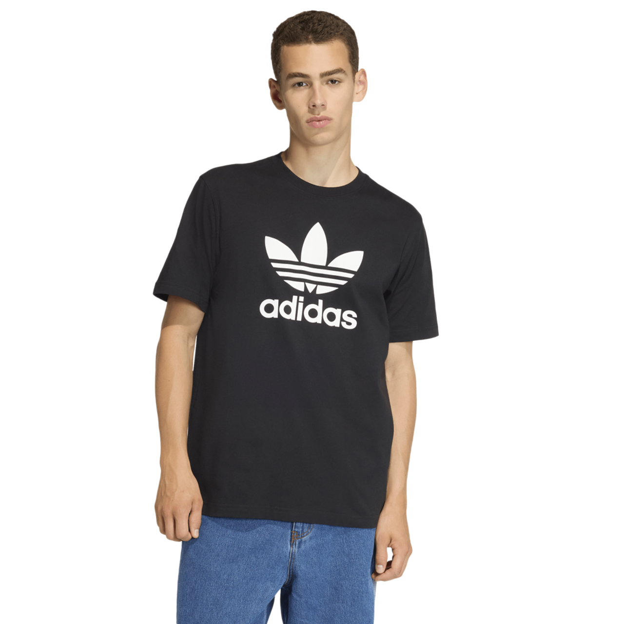 adidas Originals Trefoil Essentials T-Shirt Image 1 of 2. Tap to open photo gallery.