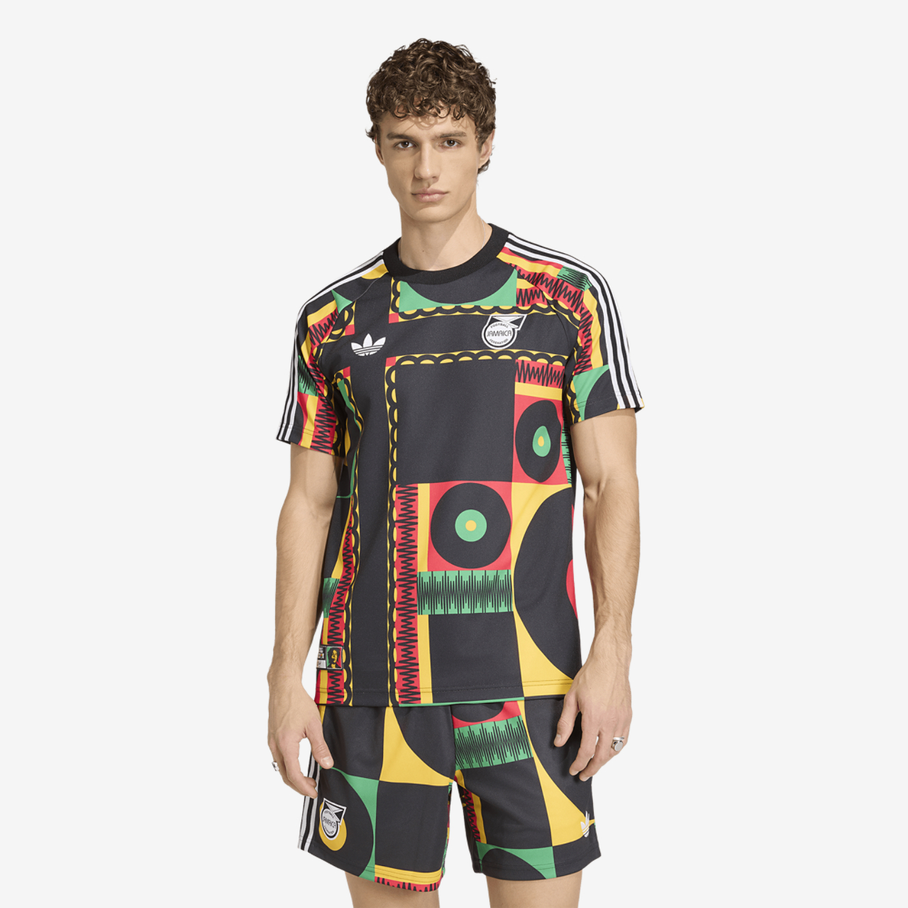 adidas Jamaica Originals T-Shirt Image 1 of 6. Tap to open photo gallery.