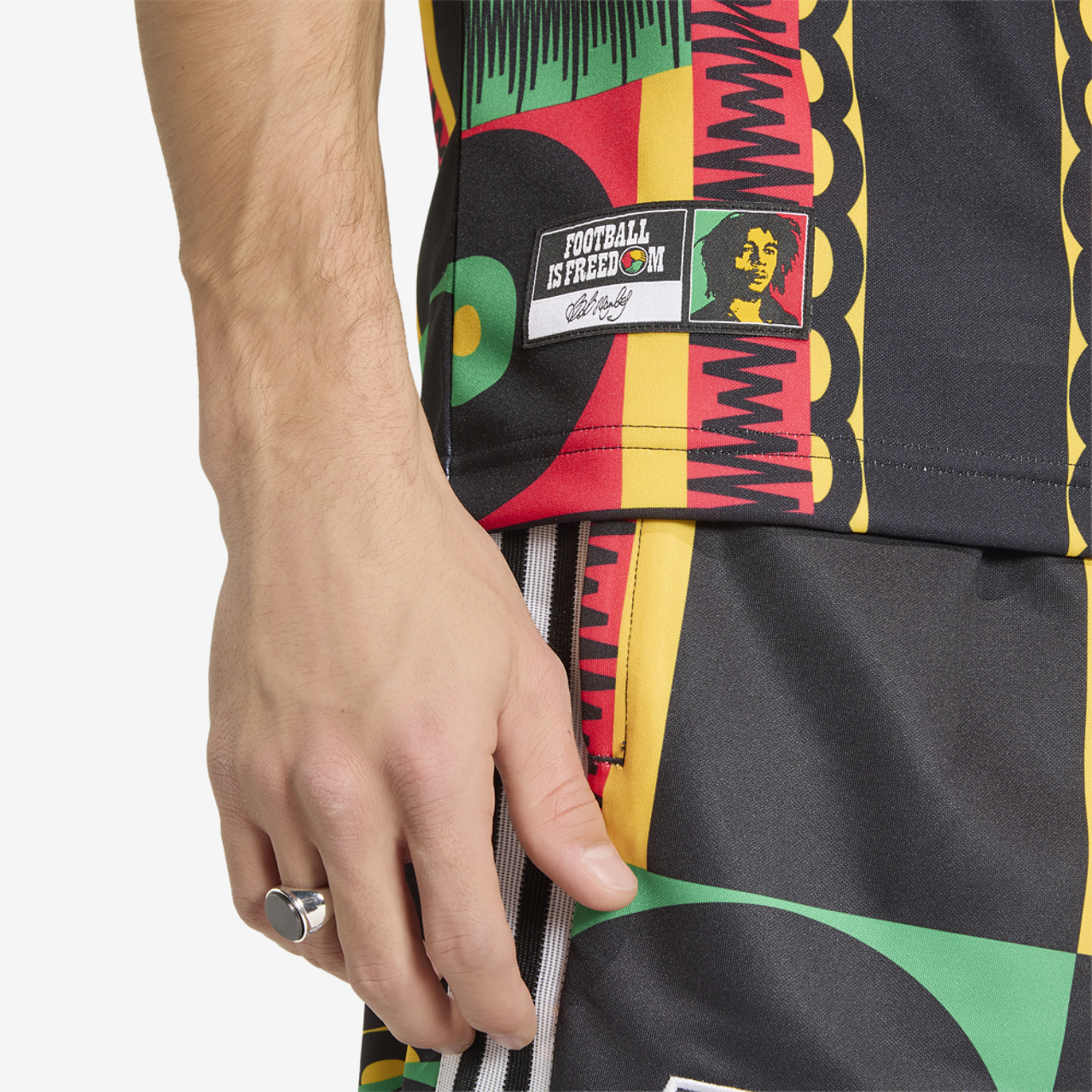 adidas Jamaica Originals T-Shirt Image 4 of 6. Tap to open photo gallery.