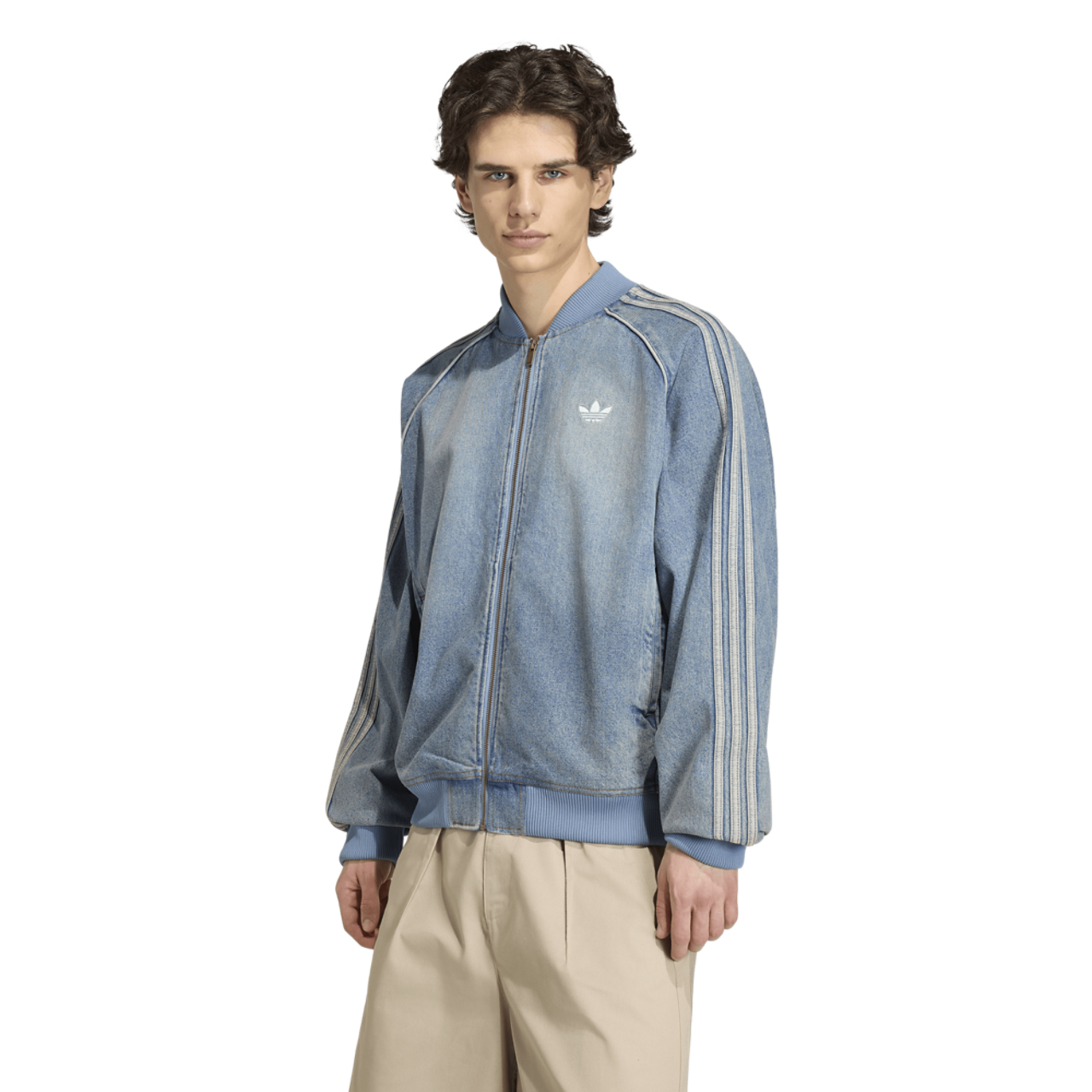 adidas Originals SST Adicolor Denim Track Top - Men's | Foot Locker