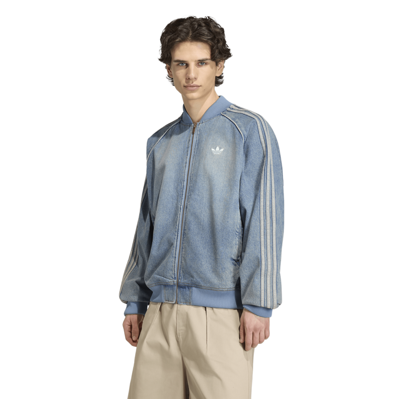 adidas Originals SST Adicolor Denim Track Top - Men's | Foot Locker