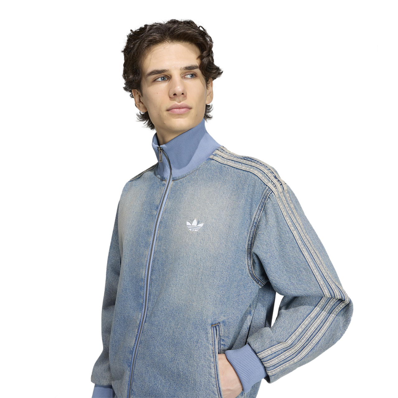adidas Originals Adicolor Denim Firebird Track Top - Men's | Foot