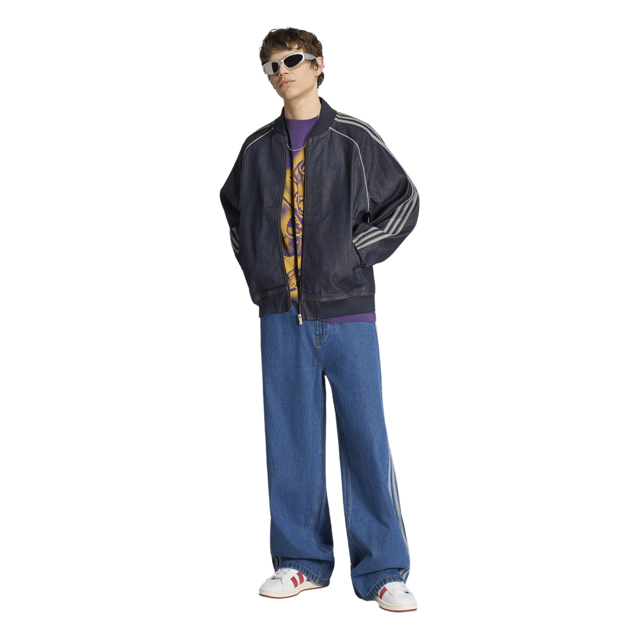 adidas Originals SST Adicolor Denim Track Top - Men's | Foot Locker