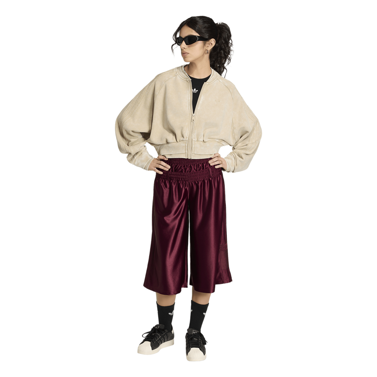 adidas Originals SST Double Layered Cropped Track Top - Women's