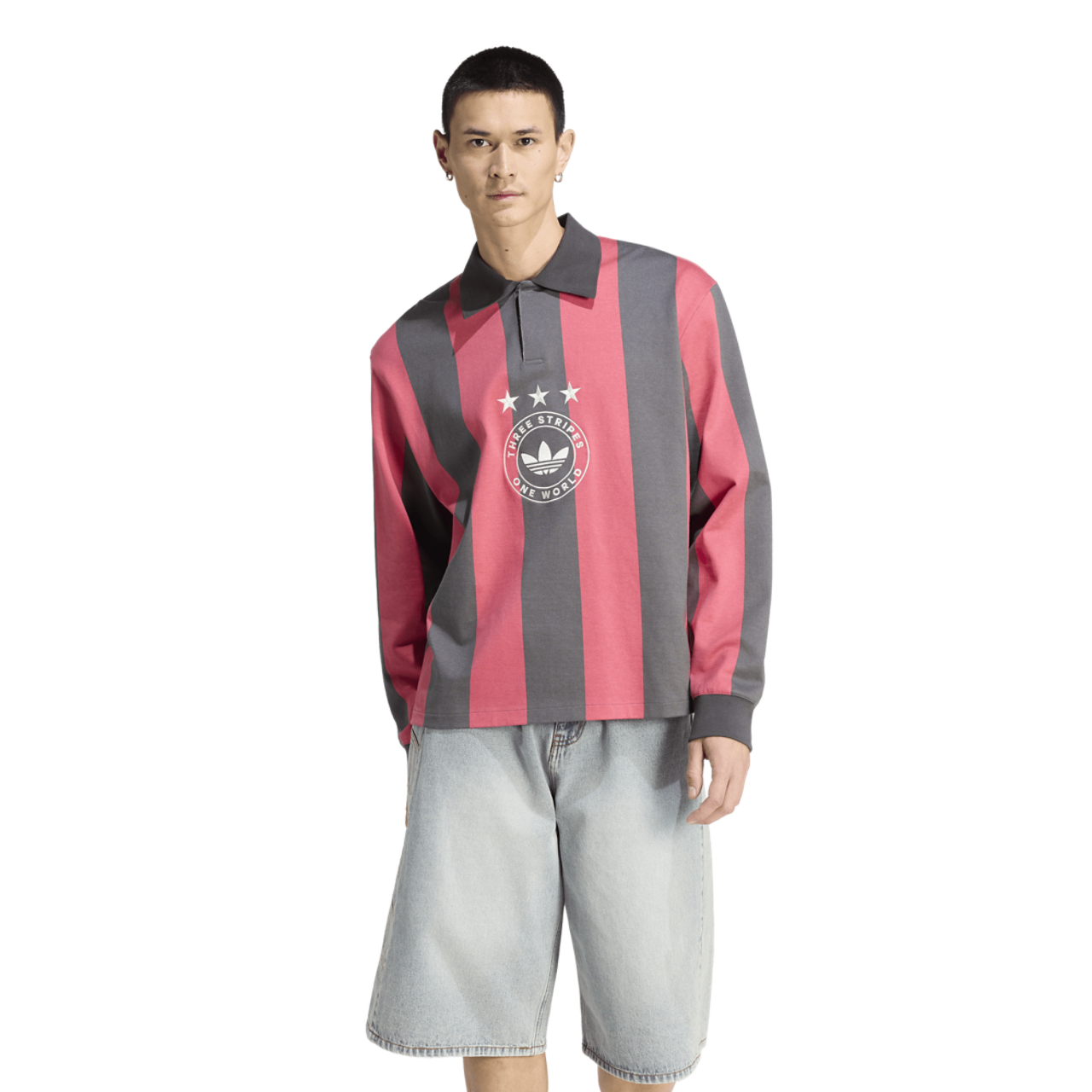 adidas Originals Long Sleeve GFX Polo - Men's | Foot Locker